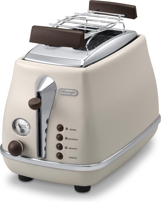 De'Longhi Icona Vintage CTOV2103.BG - Broodrooster - Beige