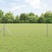 vidaXL Gaashek met grondbevestiging 10 x 0,6 m gegalvaniseerd staal