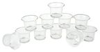 VBS XXL VBS 12 stuks XXL theelichthouders, transparant, gebogen, diameter 4,4 cm, hoogte 4,5 cm