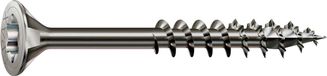 Spax Roestvaststalen schroef, 5 x 60 mm, 180 stuks, Deeldraad, Verzonken kop, T-STAR plus T20, 4CUT, Roestvast staal A2 - 8000000276576