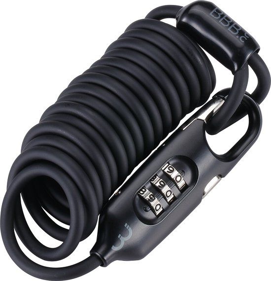 BBB Cycling CoilSafe Kabelslot - Zwart - 4.8 mm x 180 cm - BBL-56