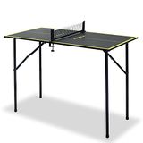 JOOLA Tafeltennistafel Mini - indoor tafeltennistafel vrijetijdstafel inclusief tafeltennisnet donkergrijs