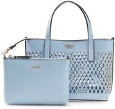 GUESS Letty 2 In 1 Mini Tote Handtas Schoudertas Aqua Lichtblauw