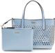 GUESS Letty 2 In 1 Mini Tote Handtas Schoudertas Aqua Lichtblauw