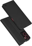 Techsuit Magskin Book Wallet Case Zwart geschikt voor Motorola Moto G05 / Moto E15