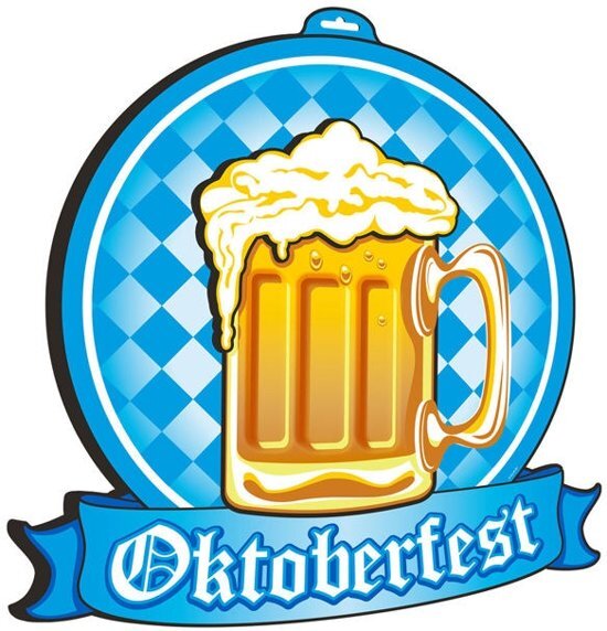 Folat Oktoberfest bier muurdecoratie - Feestdecoratievoorwerp