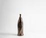 Norevo Vase Norevo B14 x T13 x H40 cm Aluminium Mokka Bronze moulé