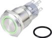 TRU COMPONENTS TC-10090932 LAS1-AGQ-11E/G/24V/S Vandalismebestendige druktoets 250 V/AC 3 A 1x aan/(aan) Moment Groen IP65