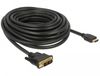Delock 85587 câble vidéo adaptateur 10 m HDMI Type A (Standard) DVI-D Noir