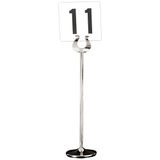 Garcia de Pou RVS houder voor tafelkaartnummers, 30 cm, Zilver, One Size