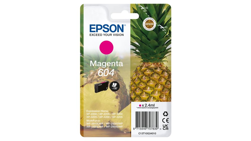 Epson 604 Magenta Ink Cartridge - Compatible - Single Pack