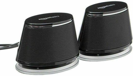 Amazon Basics PC-luidsprekers - Zwart - 2 stuks