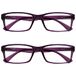 Leesbril UVR2092P Leesbril Purper Lezers Waarde 2 Stuks Mannen Vrouwen +2,00