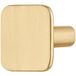 Häfele Bouton de meuble en métal H2385, doré brossé 27 x 28 mm