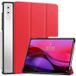 Étui à rabat rouge Smart Tri-Fold Series pour Lenovo Yoga Tab Plus