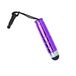Mini Icecat Mini touchpen stylus pen, universele draagbare stylus stylus stylus pen touch pen met 3,5 mm jack, stijlvolle zachte kop waterdichte korte stylus voor smartphone tablet Android apparaat, violet