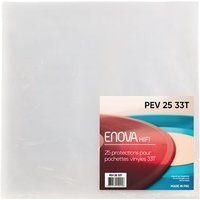 Enova Hifi Enova Pakket van 25 Hifi PEV 25 33T hoesjes voor 33-toeren vinylplaten Transparant