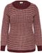 KAFFE CURVE KAFFE Vrouwentrui Eliona Ronde hals Lange mouw Katoen Pied-de-poule Windsor/Lig.mahogany structure M