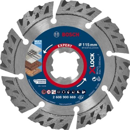 Bosch EXPERT MULTIMATERIAL X-LOCK Knipdiskette 115 x 22.23 x 2.4 x 12 mm