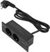 SURIGHT Geïntegreerd stopcontact2 USB 2 AC 230-265V 10A-poorten - Verzonken Bureaucontactdoos in Bureau Power Hub Slank