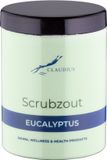 Claudius Cosmetics B.V. Scrubzout Eucalyptus in handige pot - 1250 gram - met zwarte deksel - Hydraterende Lichaamsscrub