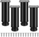 Ibenzoa® Set Pieds de meuble réglables en Acier inoxydable - 4 Pièces - Convient universellement