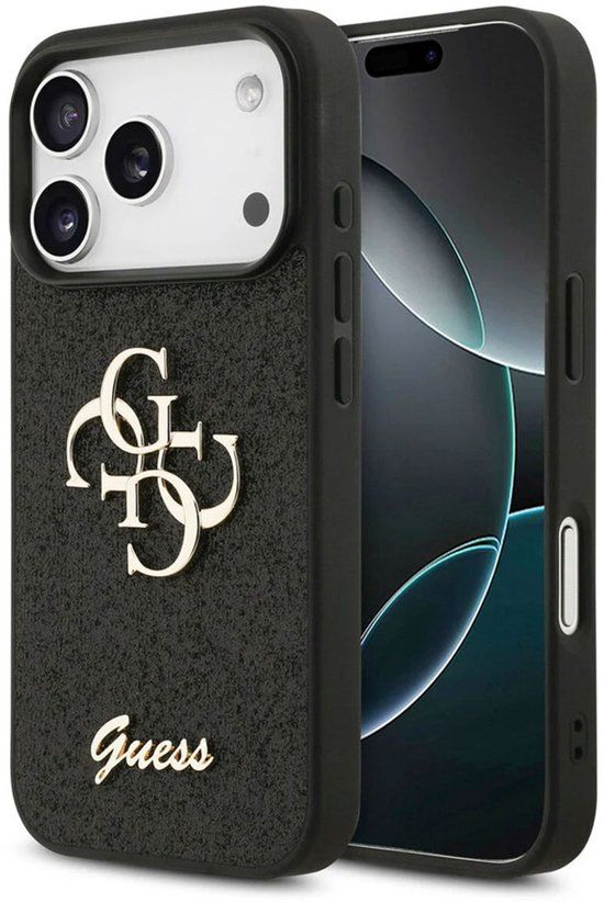 Guess Back Cover - iPhone 17 Pro Max - Zwart