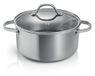 Tescoma SteelCRAFT 780574 steelpan met deksel, antiaanbaklaag, diameter 24 cm, inhoud 5 l