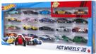 Hot Wheels set de 20 miniatures de voitures, échelle 1:64, pour enfants à partir de 3 ans, un objet de collection