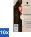 Schwarzkopf Creme Supreme coloration pour cheveux 4-0 Brun Foncé Naturel 245g Pack Économique 10 pièces
