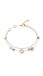 Geheime Guess Jewellery JUBB06029JWYGMCS Dubbele Armband Goudkleurig met Bloemen
