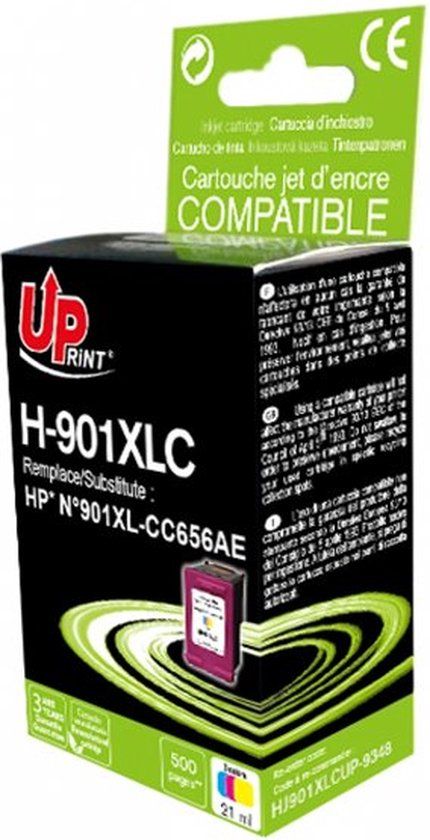 T3AZUR HJ901XLCUP Inktcartridge Zwart, Cyaan, Magenta, Geel