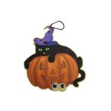 Halloween decoratie pompoen kat hanger