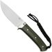 Civivi Cloud Peak C23044-2 Satin Nitro-V, OD-Green G10, Nickel Silver Guard, couteau à lame fixe