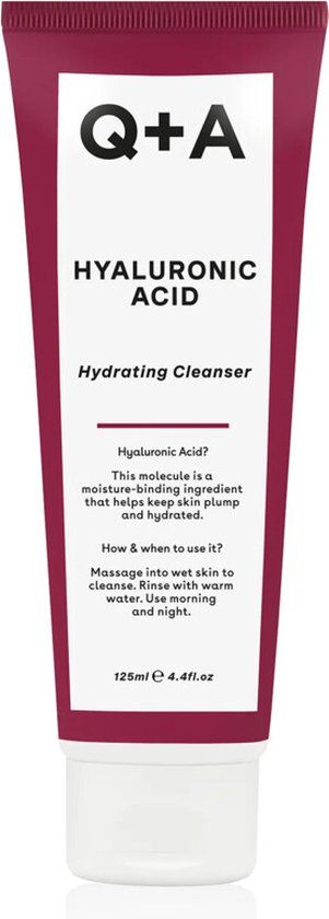 Q+A Hyaluronic Acid Gel Cleanser - 125 ml - Anti-aging - Parfumvrij