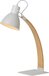 Lucide CURF - Bureaulamp - E27 - Wit - Fineer/Hout