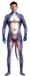 CosplayBoys Combinaison Cosplay Dinosaure RAPTUS Bleu-Blanc