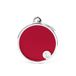MyFamily Hond Medaille Gemaakt In Italië, Groot Rood Bot, Hondenplaat, Metalen Geëmailleerde, Basic Handmade Collectie, 38x24 mm