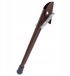 Merkloos Alberts 417642 Deurstopper | voor kamerdeuren | bruin gelakt | 230 mm