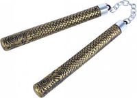 Bristol Novelty Ninja Nunchaku Goud 25 cm