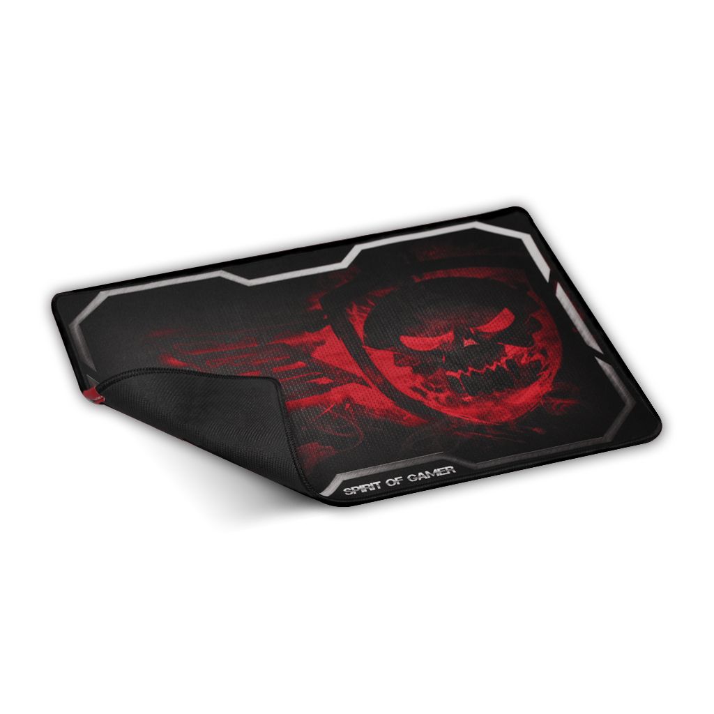 Spirit of Gamer Smokey Skull - Muismat - Zwart, Rood