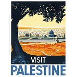 Wee Blue Coo Travel Palestine Mosque City Holy Land Tree Art Print Poster Wall Decor 12X16 Inch