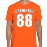 Bellatio Decorations Shoppartners Bv Oranje fan t-shirt voor heren - Oranje fan nummer 88 - Nederland supporter - EK/ WK shirt / outfit XL