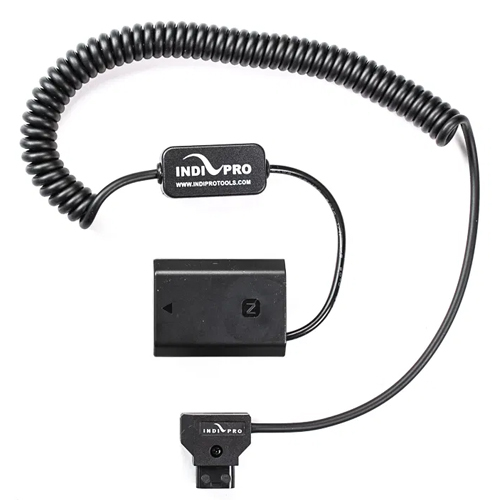 IndiPro Coiled D-Tap to Sony a7 III (NP-FZ100) Type Dummy Battery (24-36")