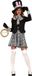 Fiestas Guirca Costume Crazy Hat Women Polyester Black Size S