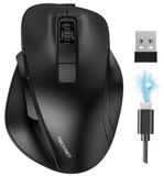 Merkloos Draadloze muis ergonomisch Bluetooth - 6 DPI-standen - Oplaadbaar - Zwart