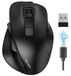 Merkloos Draadloze muis ergonomisch Bluetooth - 6 DPI-standen - Oplaadbaar - Zwart