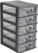 Bol Organiseur de tiroir - 5 niveaux Plastique, Gris
