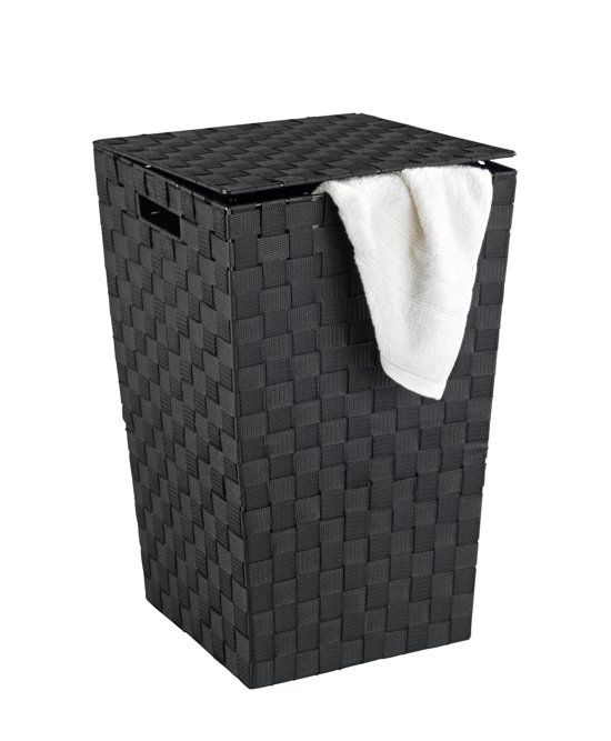 BKS Vierkante Wasmand - 48 L - Zwart