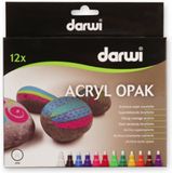 Darwi Acryl Opak Markers 3 mm Set 12x6ml